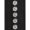Ouch! Collier-Laisse à Strass Diamond Studded Noir